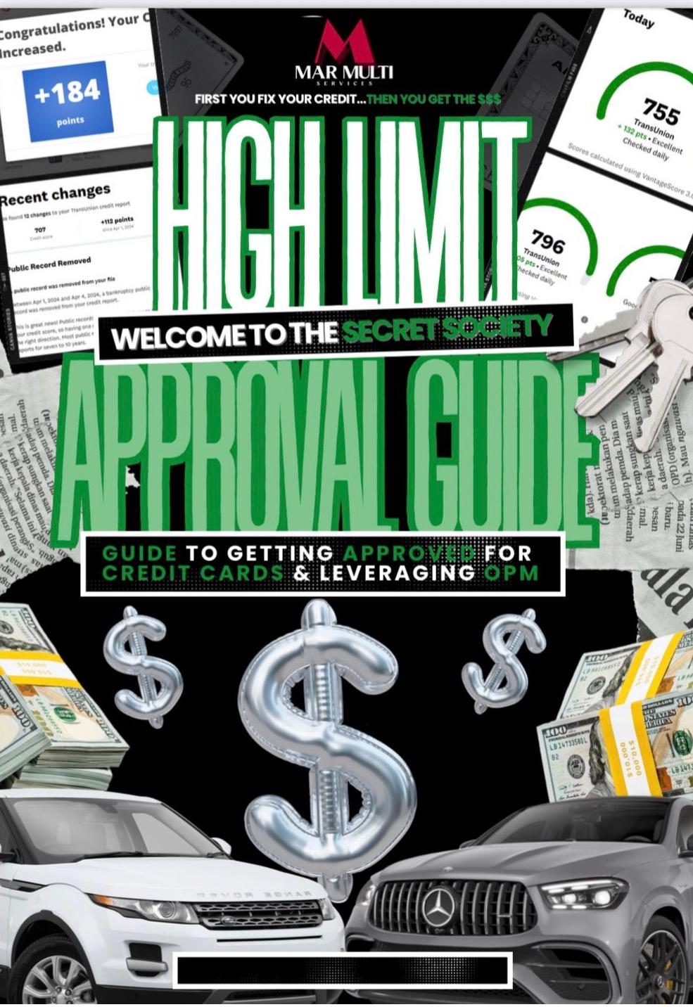 HIGH LIMIT APPROVAL GUIDE EBOOK